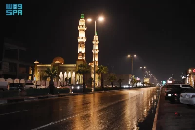 أمطار على محافظة الأحساء