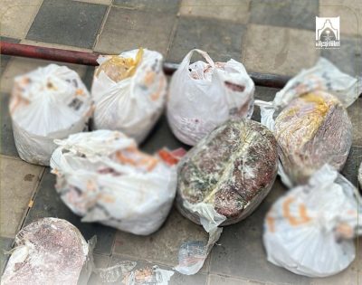 إتلاف 200 كيلو من اللحوم الفاسدة وغير صالحة للاستهلاك في نجران